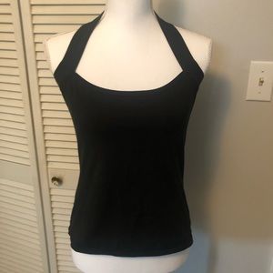 BLACK HALTER pinup top